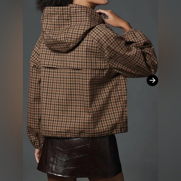 Like New Barbour Audrey Showerproof Jacket in Vicuña Gingham Check Size 12 - Picture 6 of 6